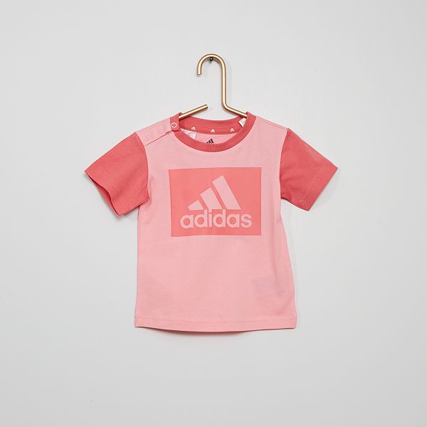 Ensemble Adidas T Shirt Short Bebe Fille Rose Kiabi 22 50