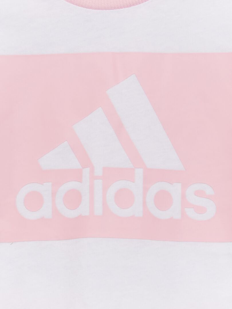 Ensemble 'adidas' t'shirt + short - 2 pièces Blanc/rose - Kiabi
