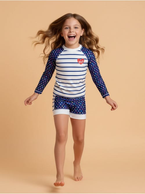 Ensemble Anti-UV fille : Heart - Kiabi