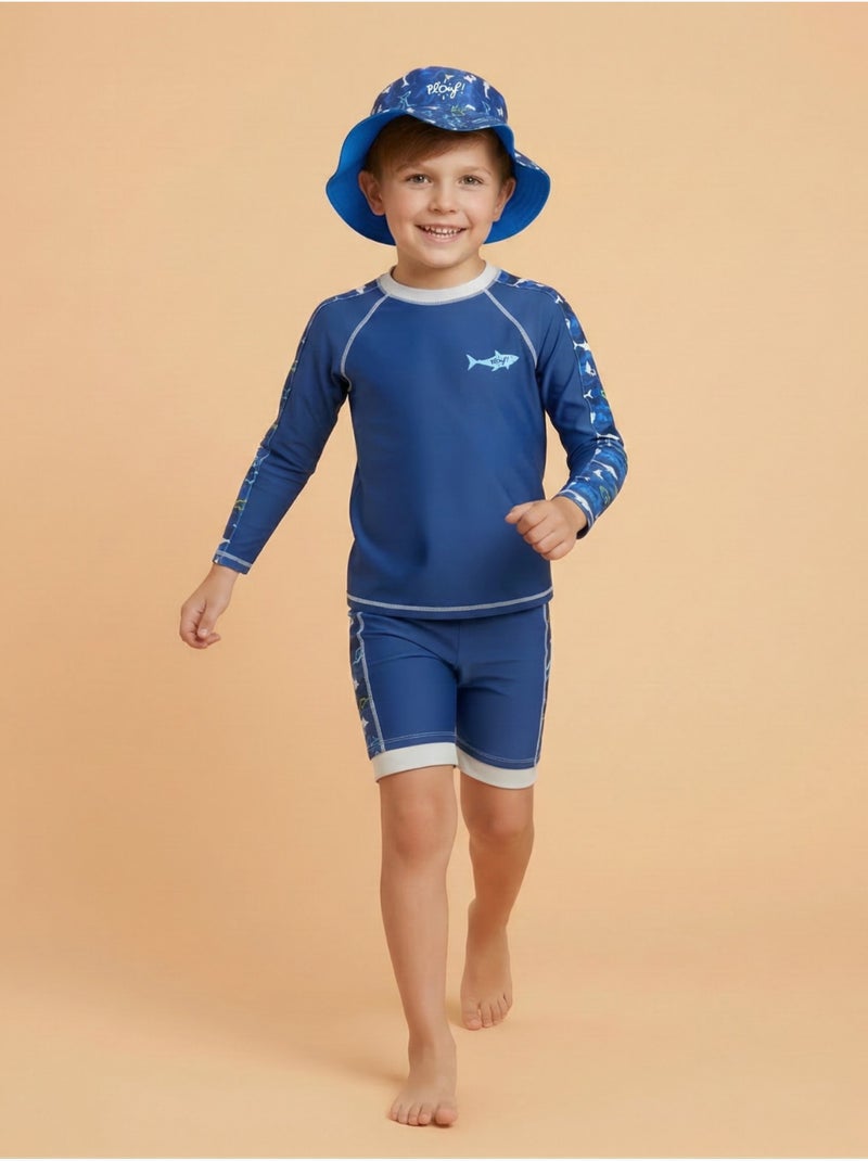 Ensemble Anti-UV garçon : Détente Bleu marine - Kiabi