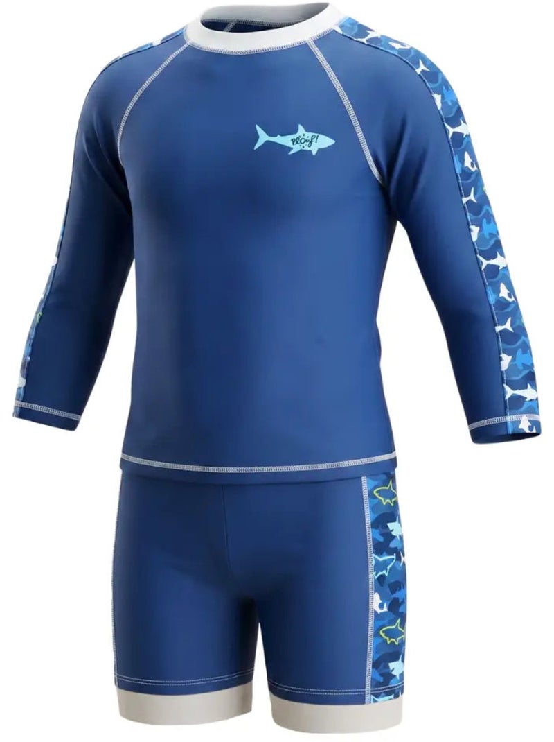 Ensemble Anti-UV garçon : Détente Bleu marine - Kiabi