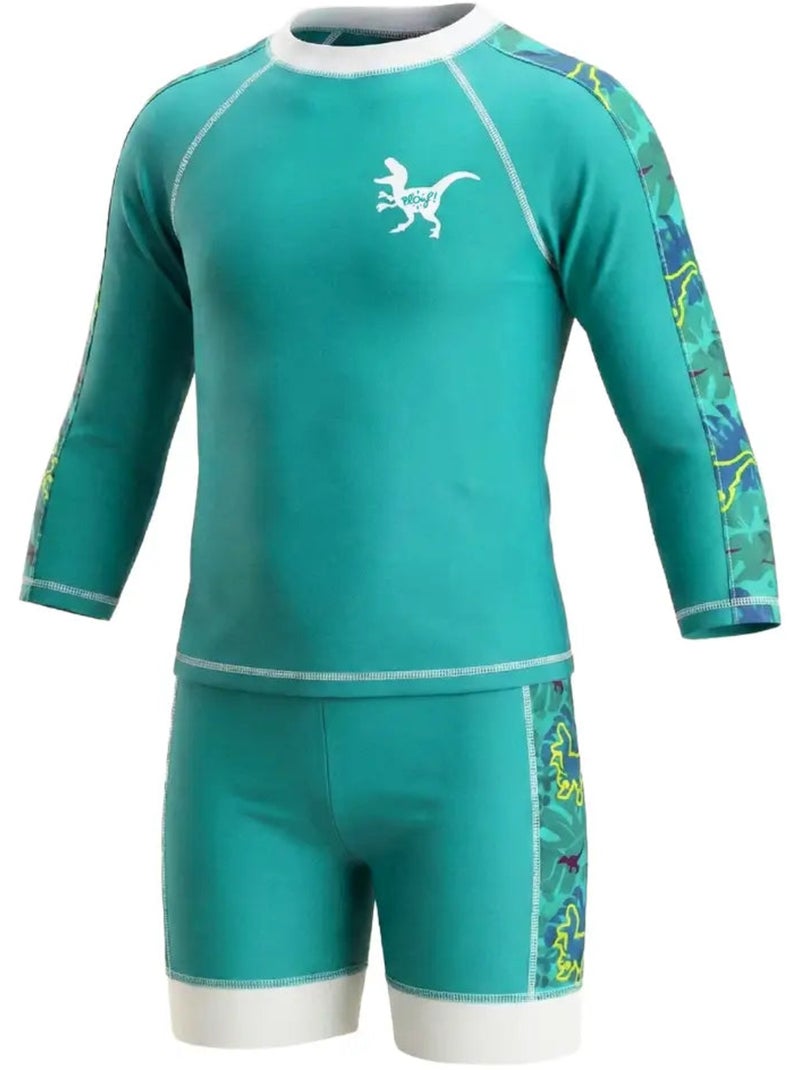 Ensemble Anti-UV garçon : Iguanodon Vert - Kiabi