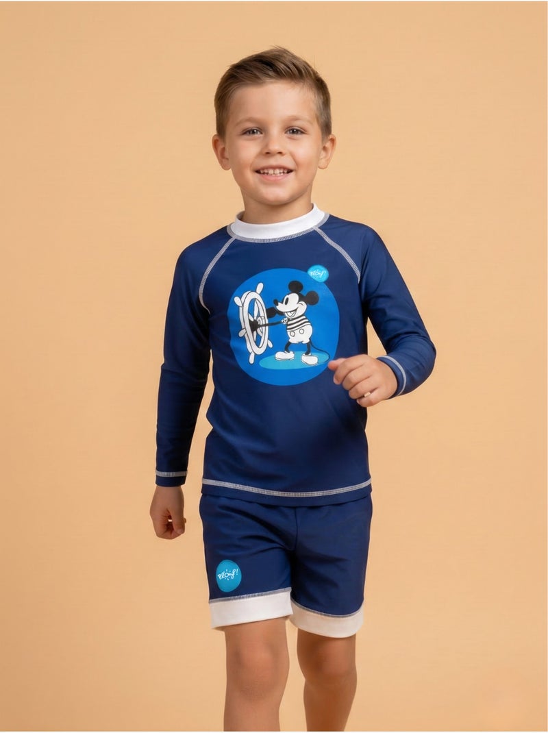 Ensemble Anti-UV garçon : Kiki Bleu marine - Kiabi