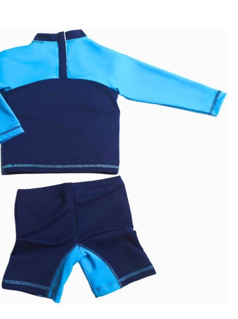 Ensemble Anti-UV garçon : Monster Truck Bleu Bleu - Kiabi