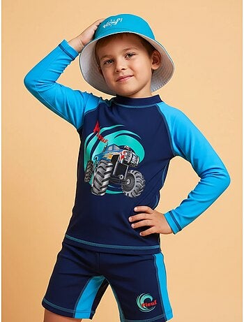 Ensemble Anti-UV garçon : Monster Truck