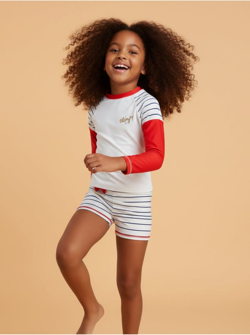 Ensemble Anti-UV pour fille Marinette Blanc - Kiabi