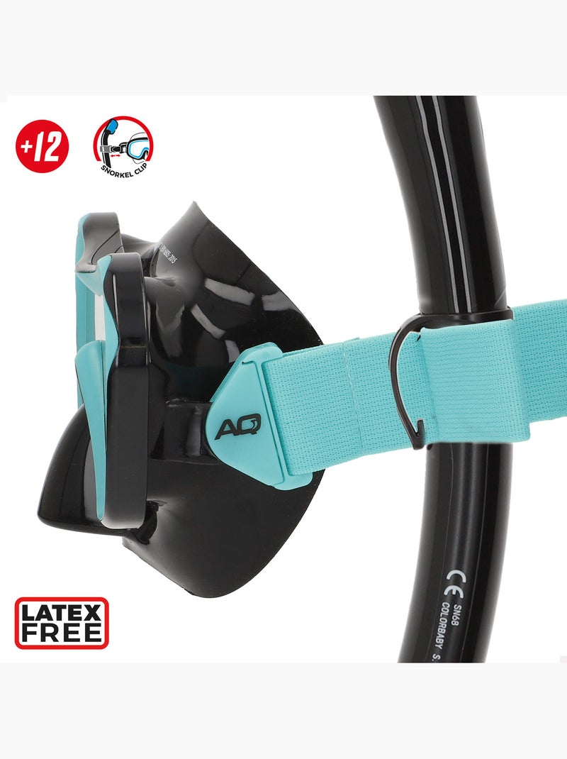 Ensemble aqua sport masque en cristal avec tube en silicone +12 ans N/A - Kiabi
