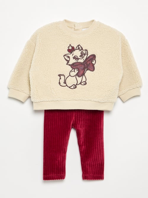 Ensemble avec broderie 'Marie' 'Disney' devant - 2 pièces - Kiabi
