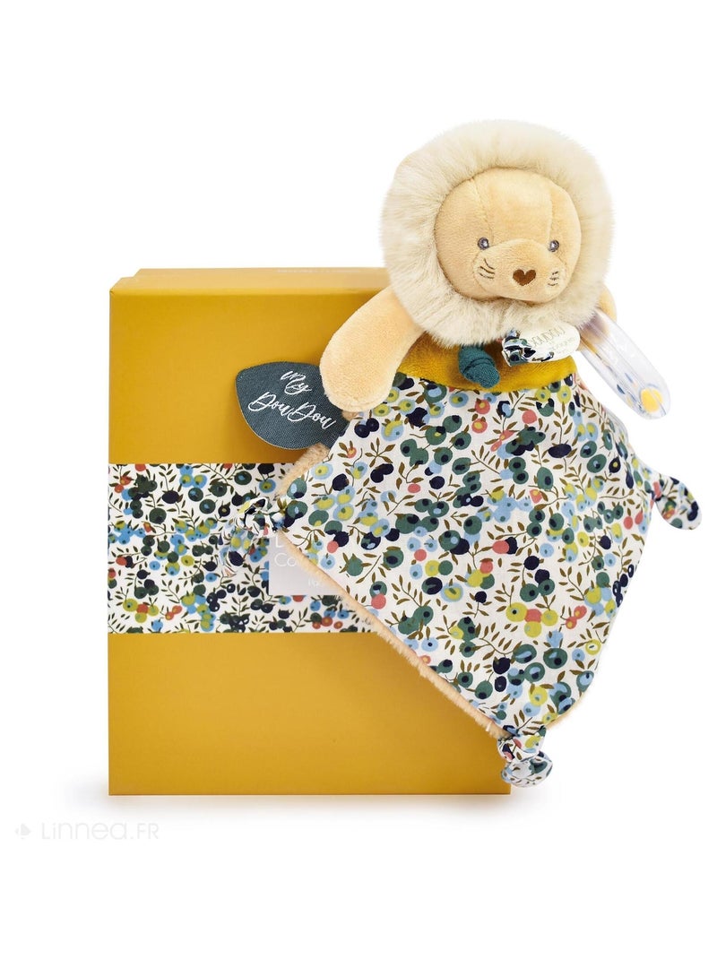 Ensemble balle sensorielle + doudou hochet polyester collection DUO BOH'AIME 2 pièces Lion Multicolore - Kiabi
