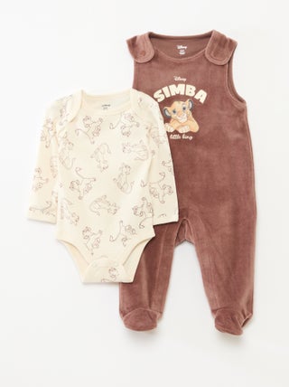 Ensemble barboteuse + body 'Disney'