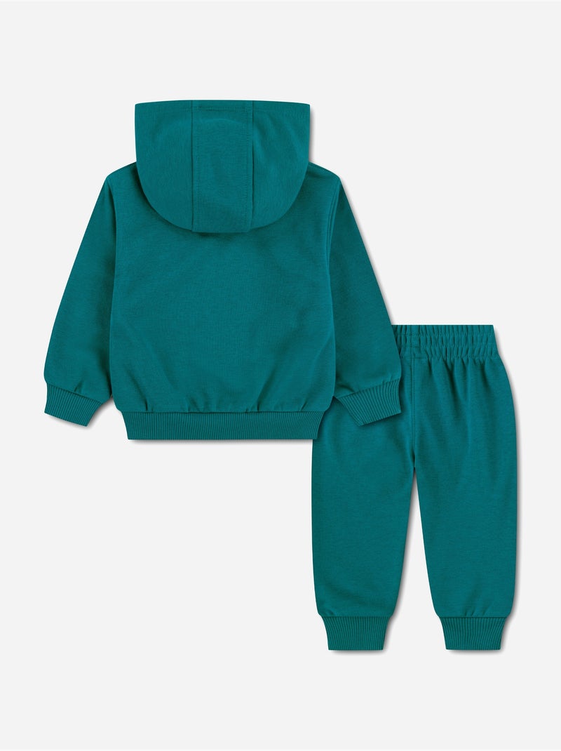 Ensemble bébé 2 pièces gilet à capuche et bas - nike Bleu canard - Kiabi