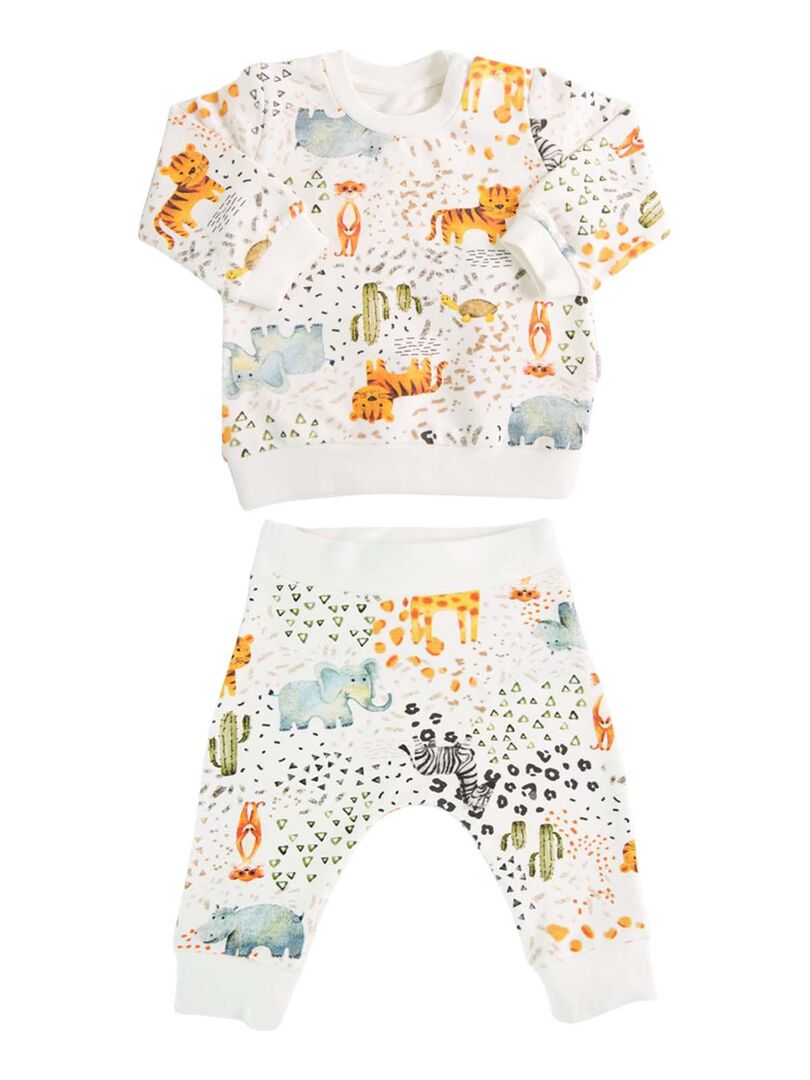 Ensemble bebe 2 pieces Safari Kitikate Multicolore Kiabi 35.90