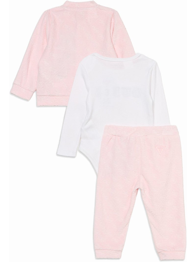 Ensemble bébé 3 pièces - guess kids Rose - Kiabi