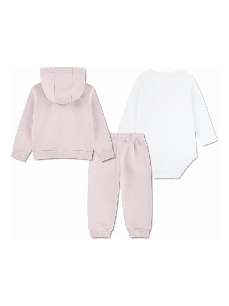 Ensemble Bébé 3 pièces - Lacoste Blanc Rose - Kiabi