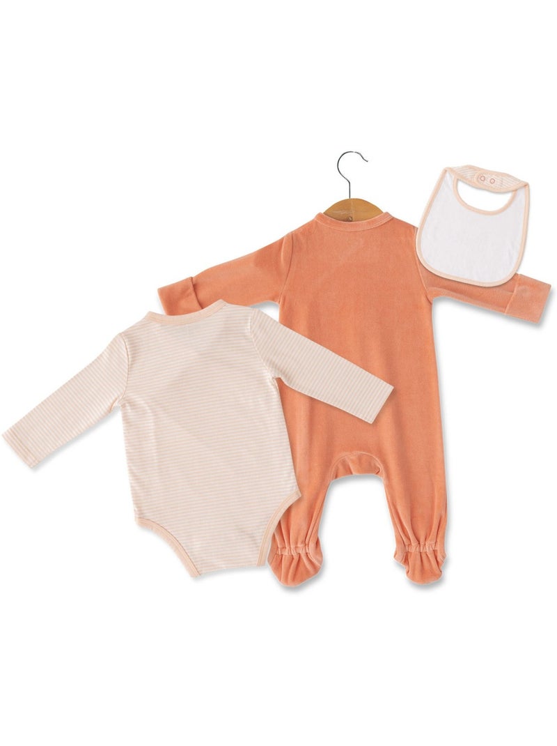 Ensemble bébé 3 pièces - Terre de Marins Orange - Kiabi