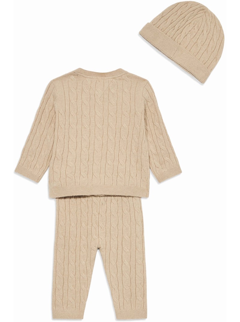 Ensemble Bébé 3 pièces - Tommy Hilfiger Beige - Kiabi