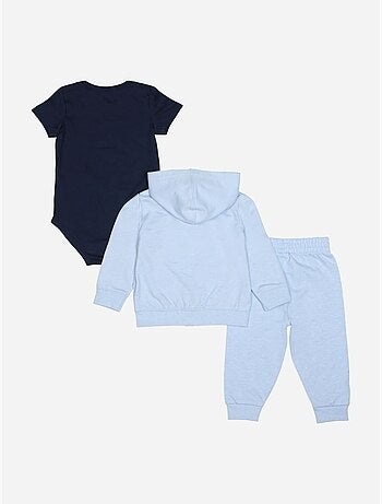 Ensemble bébé 3 pièces body gilet à capuche et bas - nike