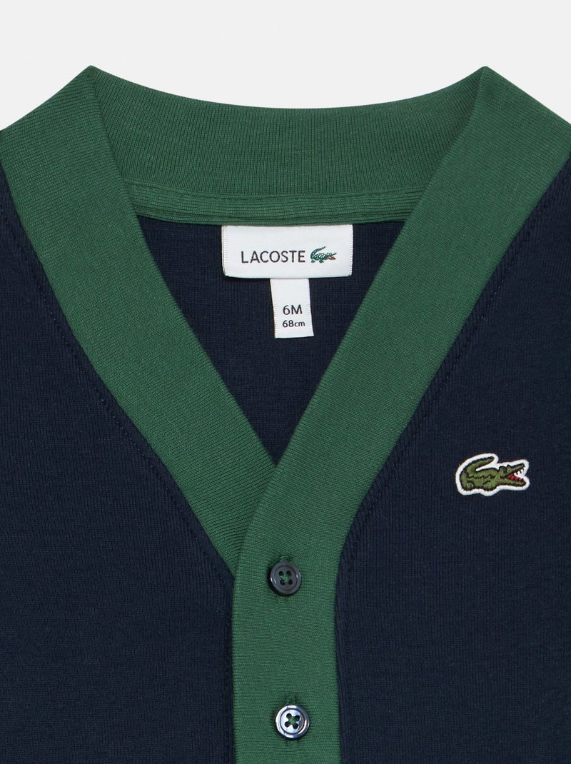 Ensemble Bébé 3 pièces gilet polo et bas - Lacoste Blanc - Kiabi