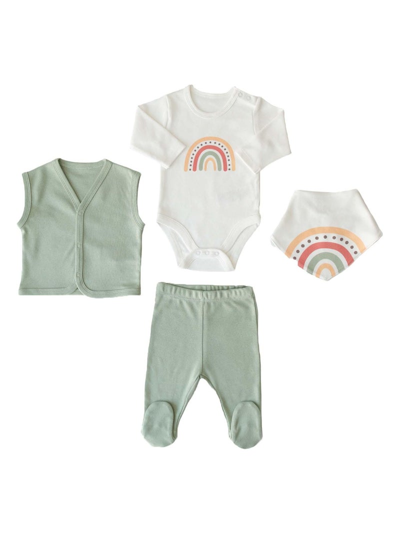 Ensemble bébé 4 pièces , Rainbow Multicolore - Kiabi
