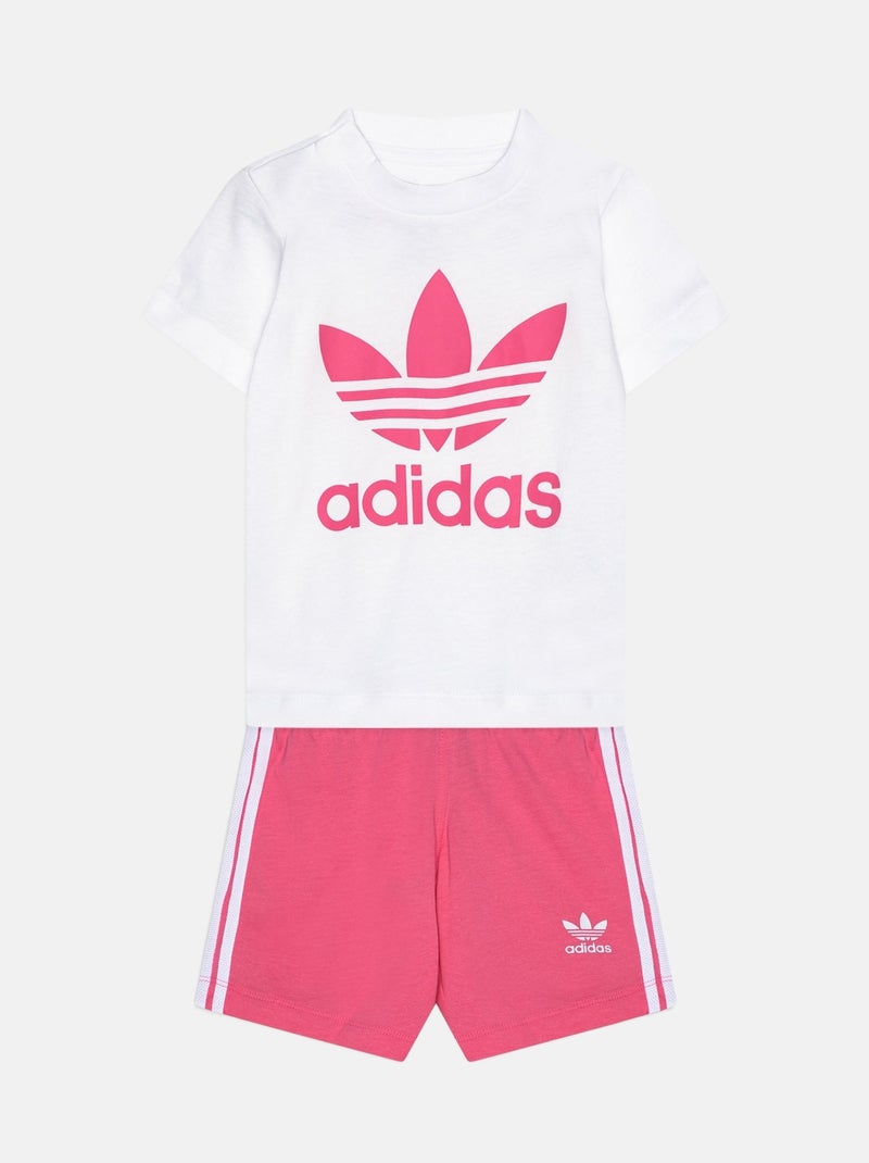 Ensemble Bébé Adidas Originals 2 pièces Blanc Rose - Kiabi
