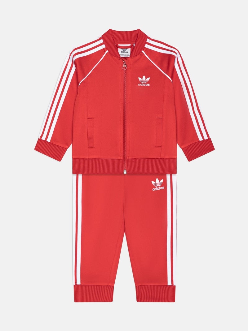 Ensemble Bébé Adidas Originals à bandes Rouge - Kiabi