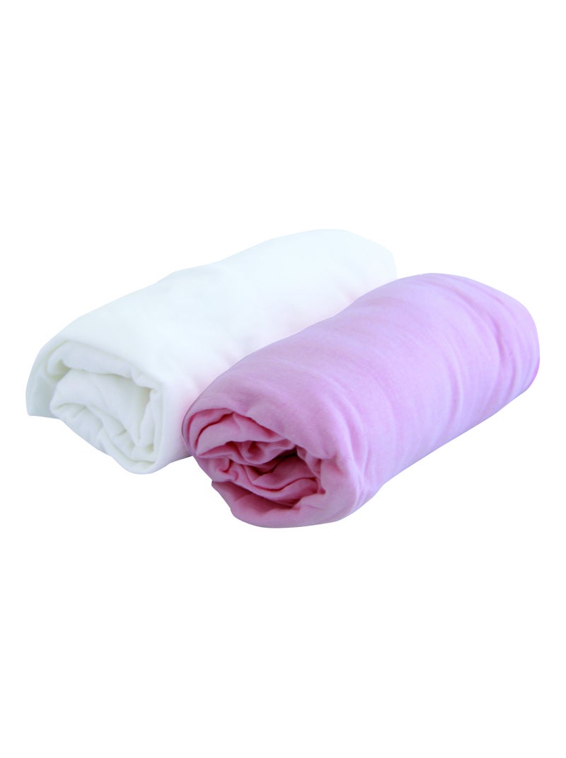 Ensemble bébé avec 1 alèse + 1 drap housse Rose clair - Kiabi