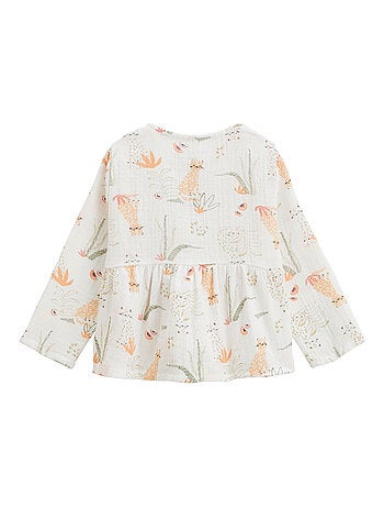 Ensemble bébé blouse en gaze de coton et legging Sierra