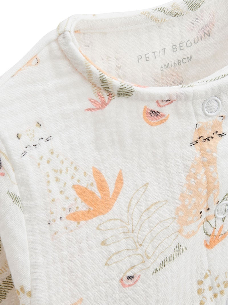 Ensemble bébé blouse en gaze de coton et legging Sierra Rose - Kiabi