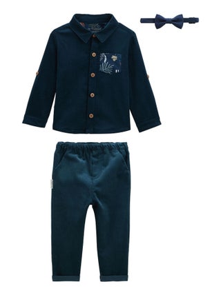 Ensemble bébé chemise et pantalon avec noeud papillon Magic