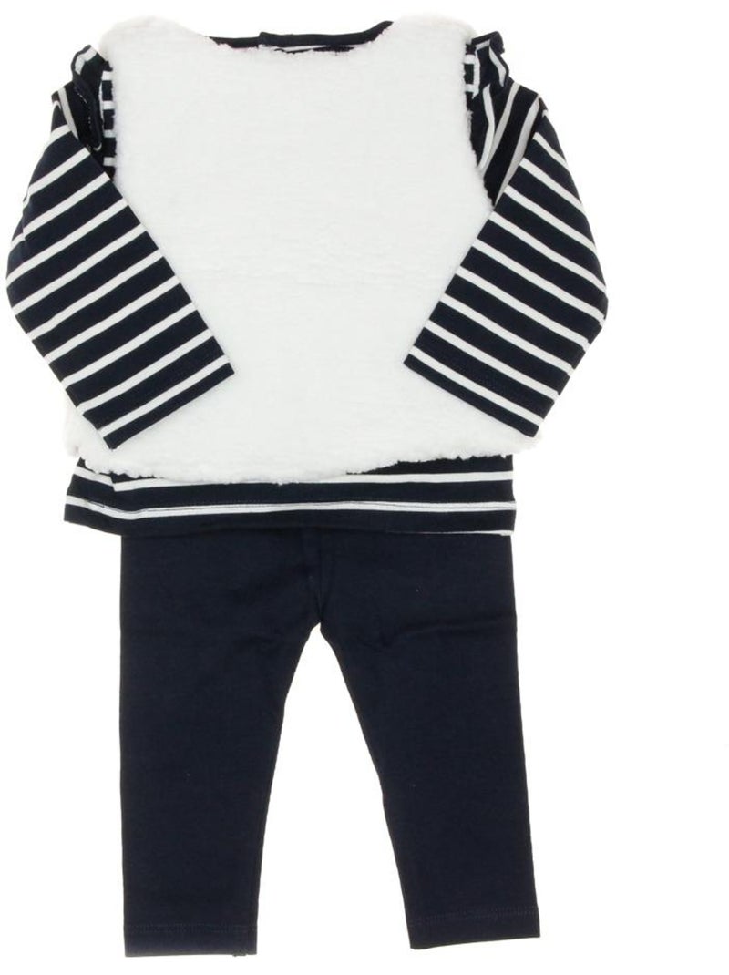 Ensemble Bébé Fille Fula Bleu marine - Kiabi