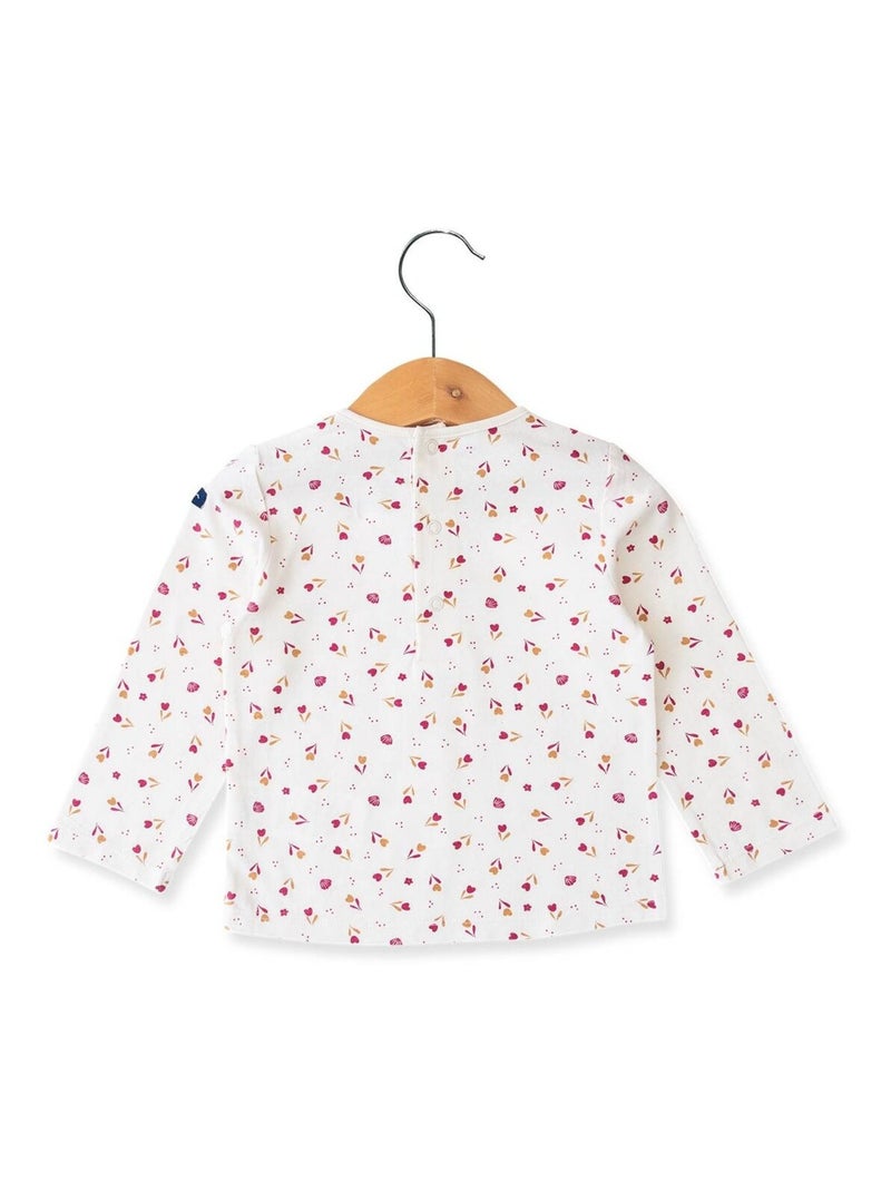 Ensemble Bébé Fille Chicco - T-shirt + Pantalon, Tissu Doux - Taille 0-24 Mois - Cadeau Naissance, Fabriqué En Italie