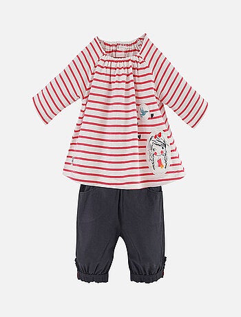 ENSEMBLE BEBE FILLE TUNIQUE ET PANTACOURT