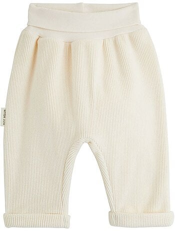 Ensemble bébé gilet croisé et pantalon en velours flocon