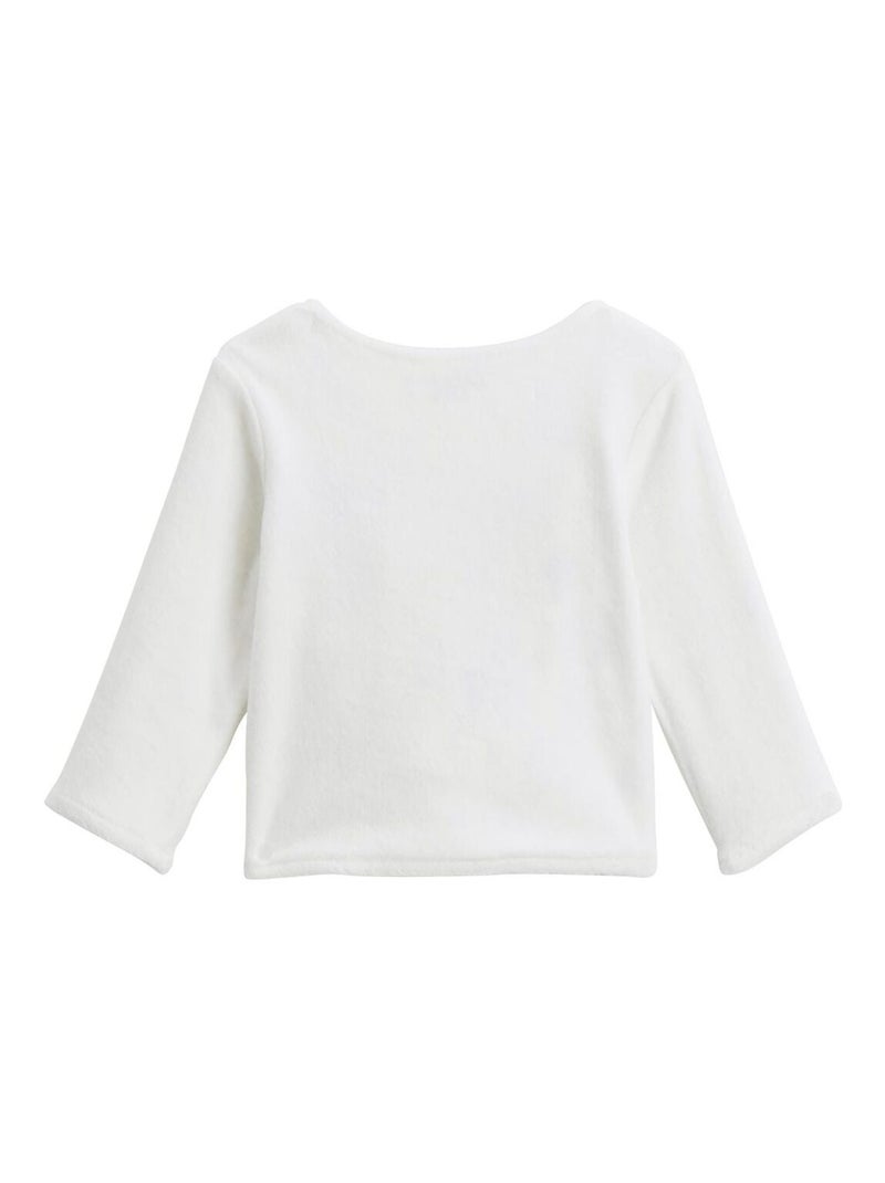 Ensemble bébé gilet en velours et pantalon en coton matelassé Rêverie Bleu - Kiabi