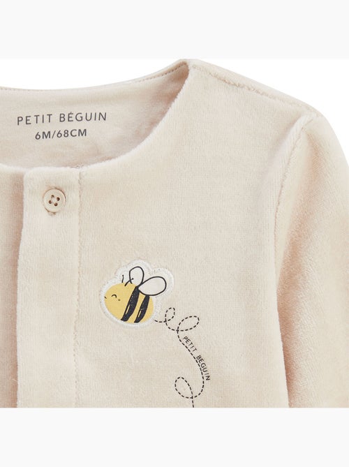 Ensemble bébé gilet et pantalon à pied en velours Eden - Kiabi