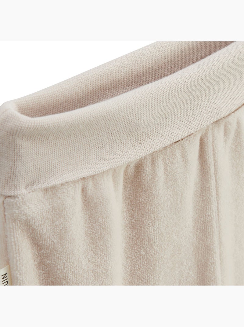 Ensemble bébé gilet et pantalon à pied en velours Eden Beige - Kiabi