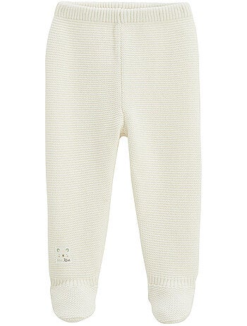 Ensemble bébé gilet et pantalon avec pieds en tricot Mini Rêve
