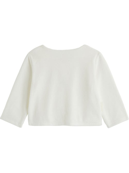 Ensemble bébé gilet et pantalon avec pieds en velours Doucette - Kiabi