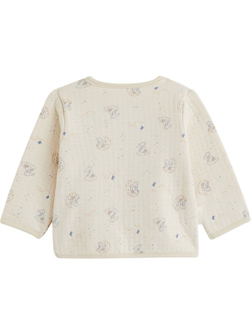 Ensemble bébé gilet et pantalon en coton matelassé voix lactée - Kiabi Ensemble bébé gilet et pantalon en coton matelassé voix lactée - Kiabi