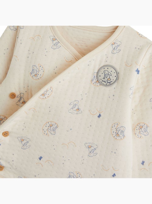 Ensemble bébé gilet et pantalon en coton matelassé voix lactée - Kiabi Ensemble bébé gilet et pantalon en coton matelassé voix lactée - Kiabi