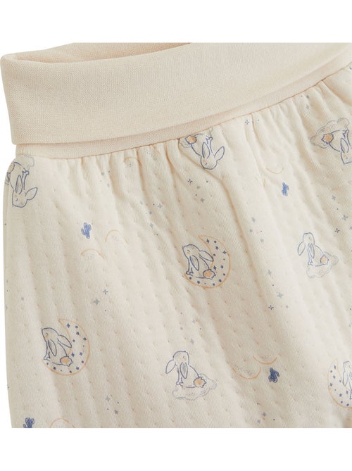 Ensemble bébé gilet et pantalon en coton matelassé voix lactée - Kiabi Ensemble bébé gilet et pantalon en coton matelassé voix lactée - Kiabi