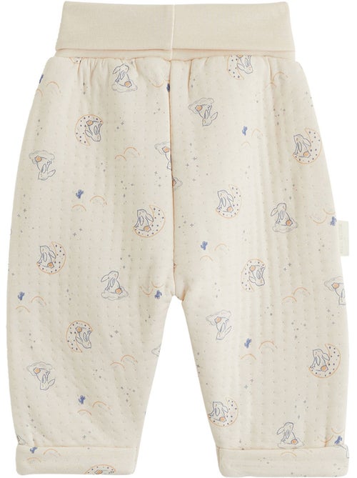 Ensemble bébé gilet et pantalon en coton matelassé voix lactée - Kiabi Ensemble bébé gilet et pantalon en coton matelassé voix lactée - Kiabi