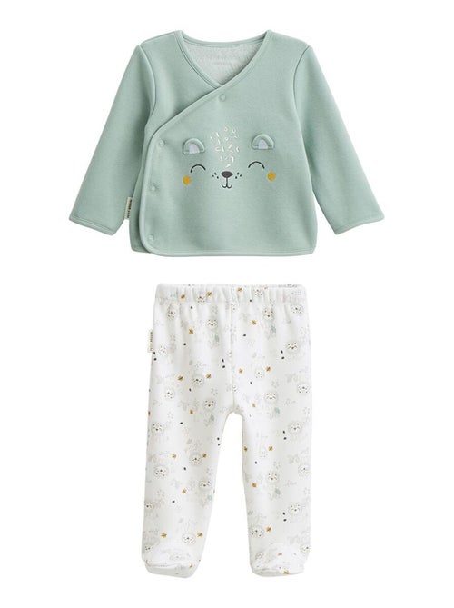 Ensemble bébé gilet et pantalon en molleton ultra chaud Kenya - Kiabi