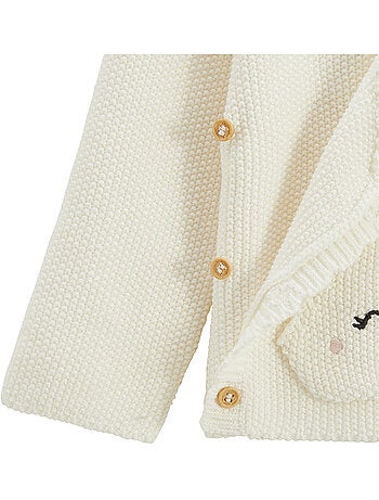 Ensemble bébé gilet et pantalon en tricot Colette