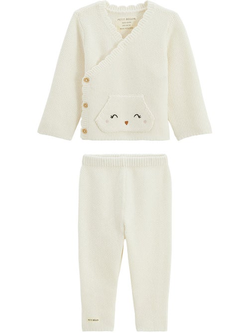 Ensemble bébé gilet et pantalon en tricot Colette - Kiabi