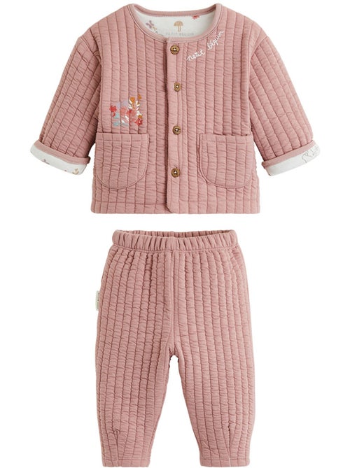 Ensemble bébé gilet et pantalon matelassé Eglantine - Kiabi Ensemble bébé gilet et pantalon matelassé Eglantine - Kiabi