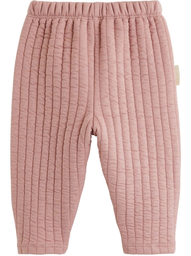 Ensemble bébé gilet et pantalon matelassé Eglantine Rose - Kiabi