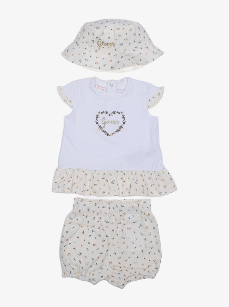 Ensemble Bébé Guess kids 3 pièces Blanc - Kiabi