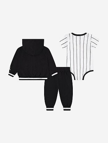 Ensemble Bébé Jordan 3 pièces body gilet à capuche et bas