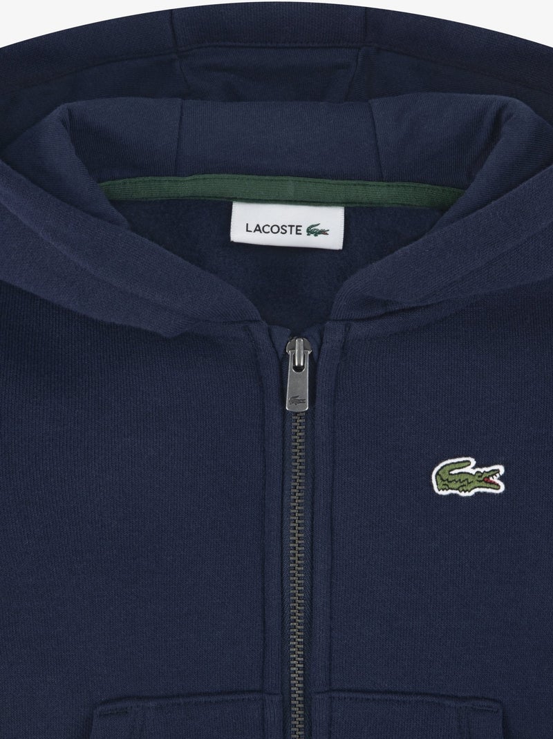 Ensemble Bébé Lacoste pièces body gilet à capuche et bas Bleu